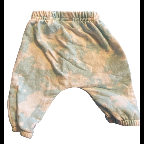 Garanimals Green and Cream Sweatpants with Relaxed Fit - Picture 2 of 4